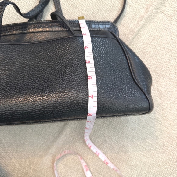 Vintage Brighton Black Leather Shoulder Bag Y2K Heart Charm - Picture 16 of 16